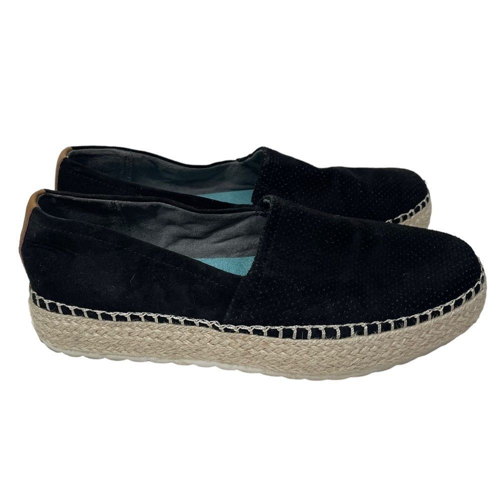 Dr. Scholl’s Black Platform Espadrille Flats